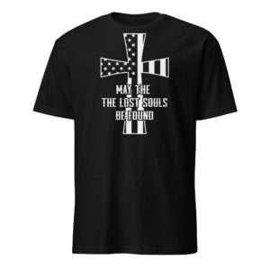 cross christian t shirts gift for man dedicated to the USA soldiers Short-Sleeve Unisex T-Shirt
