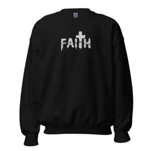 Faith embroidered sweatshirt for mom birthday gift Dad gift Unisex Sweatshirt