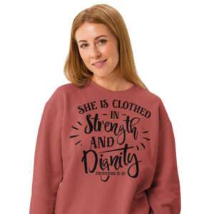 Christian sweatshirt for women gift mom birthday gift sweatshirt Unisex garment-dyed fleece crewneck sweatshirt